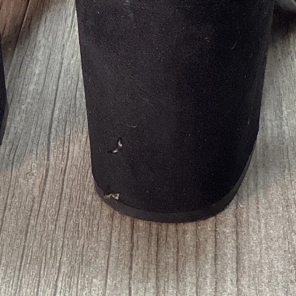 Bershka Booties Heeled Ankle Boots Zippered SIZE 6.5 Faux Suede Black Women’s - Picture 6 of 16